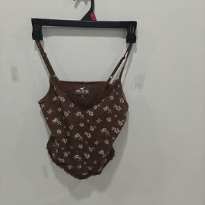 Hollister Brown Floral Women's Top